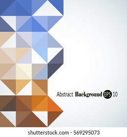 Awesome Geometric background with colorful triangles