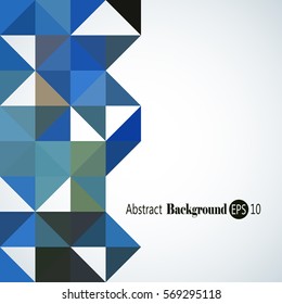 Awesome Geometric background with colorful triangles