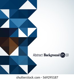 Awesome Geometric background with colorful triangles