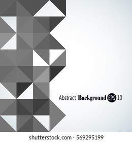 Awesome Geometric background with colorful triangles