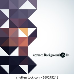 Awesome Geometric background with colorful triangles