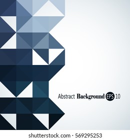 Awesome Geometric background with colorful triangles