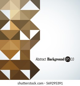 Awesome Geometric background with colorful triangles