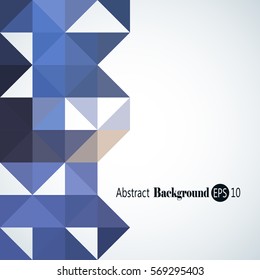 Awesome Geometric background with colorful triangles