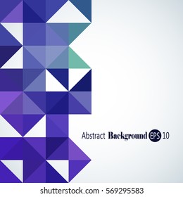 Awesome Geometric background with colorful triangles