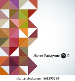 Awesome Geometric background with colorful triangles