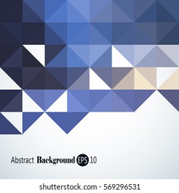 Awesome Geometric background with colorful triangles