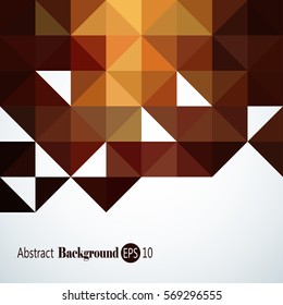 Awesome Geometric background with colorful triangles