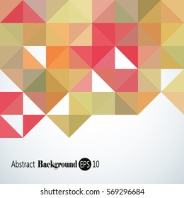 Awesome Geometric background with colorful triangles