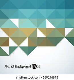 Awesome Geometric background with colorful triangles