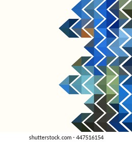 Awesome Geometric shape  background with colorful triangles