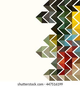 Awesome Geometric shape  background with colorful triangles