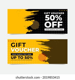 Awesome Gift Voucher Grunge Design Template