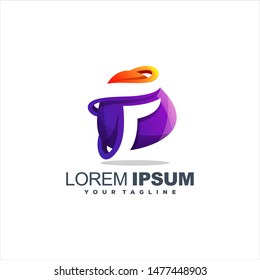 awesome gradient abstract logo design