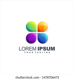 awesome gradient abstract logo design