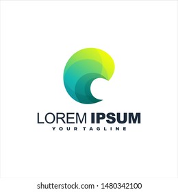 awesome gradient abstract logo design