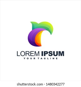 awesome gradient abstract logo design