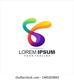 awesome gradient abstract logo design
