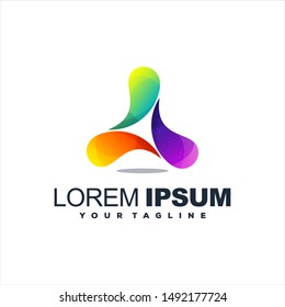 awesome gradient abstract logo design