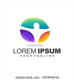 awesome gradient abstract logo design