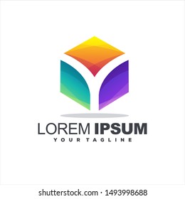 awesome gradient abstract logo design