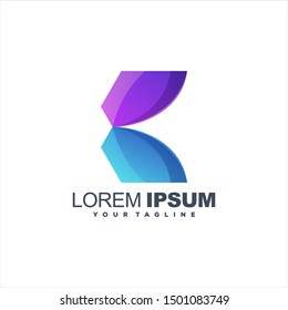 awesome gradient abstract logo design