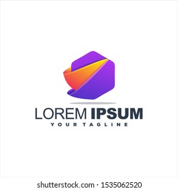awesome gradient abstract logo design