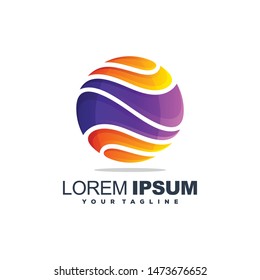 awesome gradient circle logo design