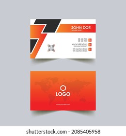 Awesome Gradient Modern Clean Shape
 Business Card Design Template