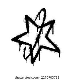 awesome graffiti stars. street art. vector illustration.