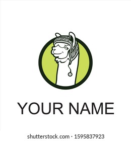 Awesome Green Warm alpacca Logo for your company