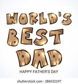  A Awesome greeting card template for Father's day.