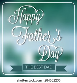  A Awesome greeting card template for Father's day.