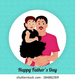A awesome greeting card template for Happy Father's Day.