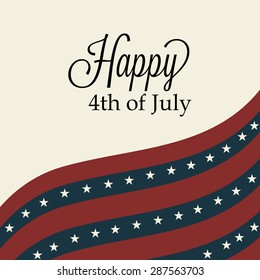 A awesome greeting card for U.S.A. Independence Day.