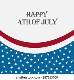 A awesome greeting card for U.S.A. Independence Day.