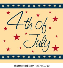 A awesome greeting card for USA Independence Day.