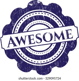 Awesome grunge seal
