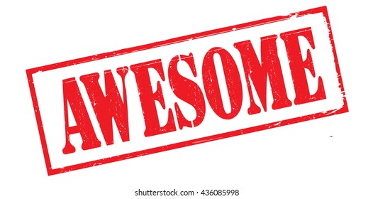 awesome grunge stamp, vector illustration