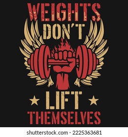Diseño vectorial de camisetas de gimnasio impresionante 