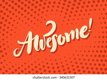 Awesome! Hand lettering.
