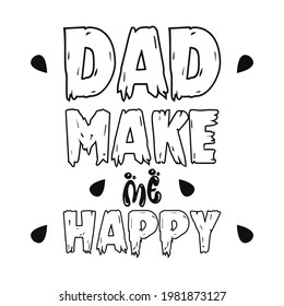 Awesome Happy Father's Day T shirt Typography , Quotes , Slogan Design and Vector illustration Template