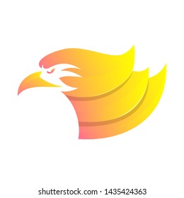 Awesome Head Eagle modern illustration