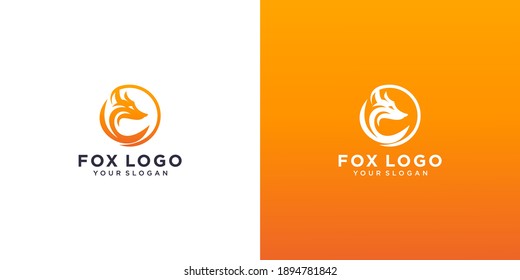 Awesome head fox logo design