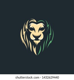 Awesome head lion vector illustration