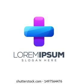 awesome health logo design vector illustration