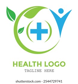 Projeto de logotipo personalizado médico impressionante saúde bem-estar