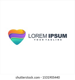 An awesome heart shape logo design