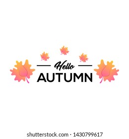 Awesome Hello Autumn design background