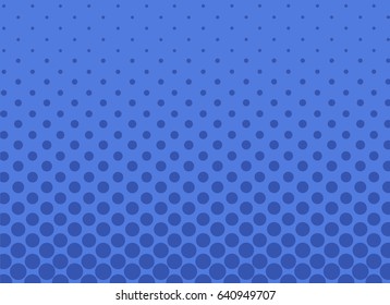 Awesome horizontal card with halftone background. Good for greeting cards, textile or fabric prints. Vector illustration.